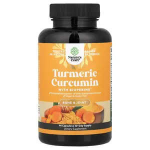 Nature's Craft Turmeric Curcumin With BioPerine®, 90 Capsules