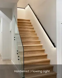 LED Handrail with Flowing Light - Square