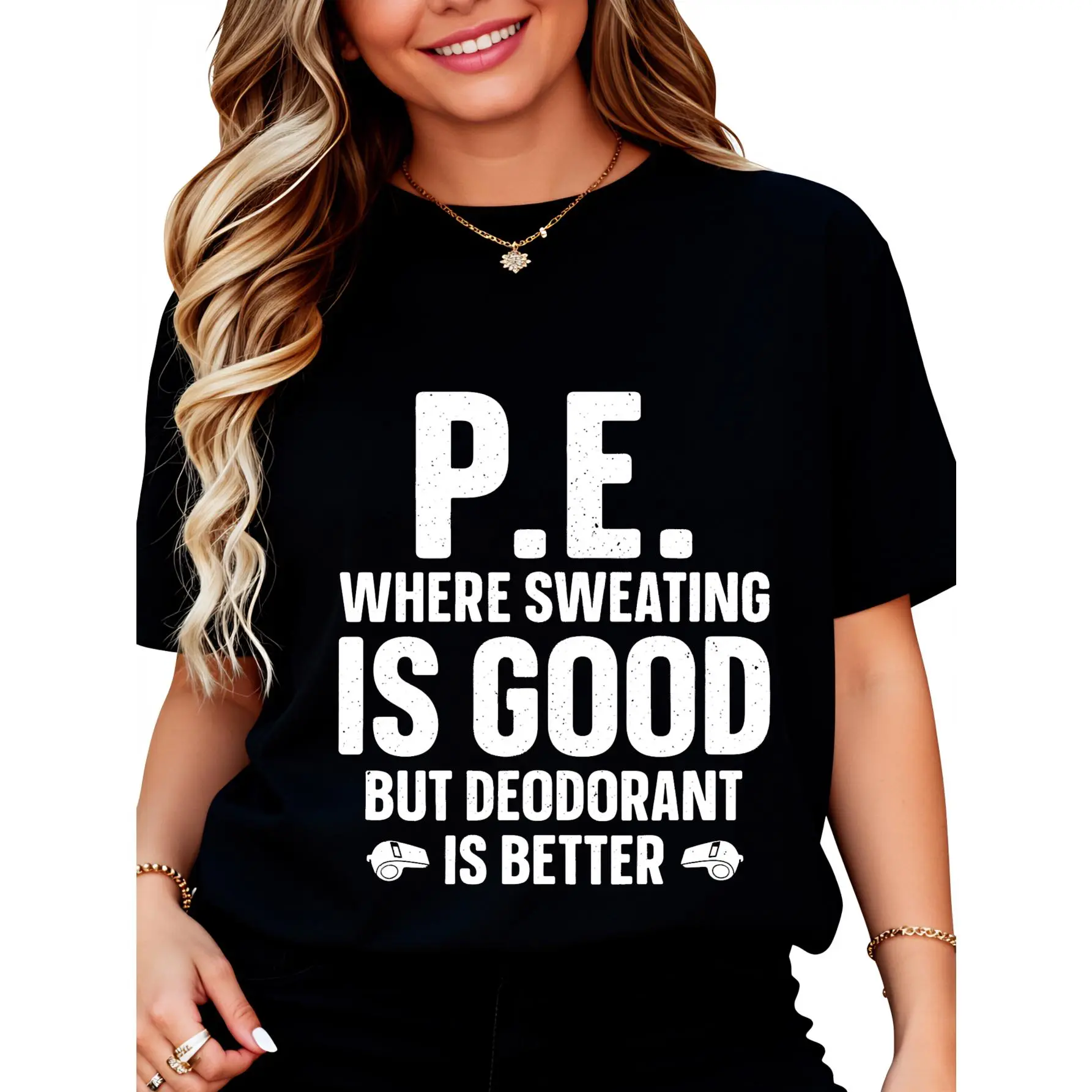 PE Teacher Graphic T-Shirt, Unisex 100% Cotton Casual Tee for Everyday Wear, Comfortable Physical Education Appreciation Gift