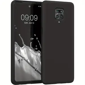 Mobile Phone Case For Xiaomi Redmi Note 9S / Note 9 Pro / Note 9 Pro Max, Slim Shockproof Flexible Black Matt Soft Silicone Protective Phone Case Cover