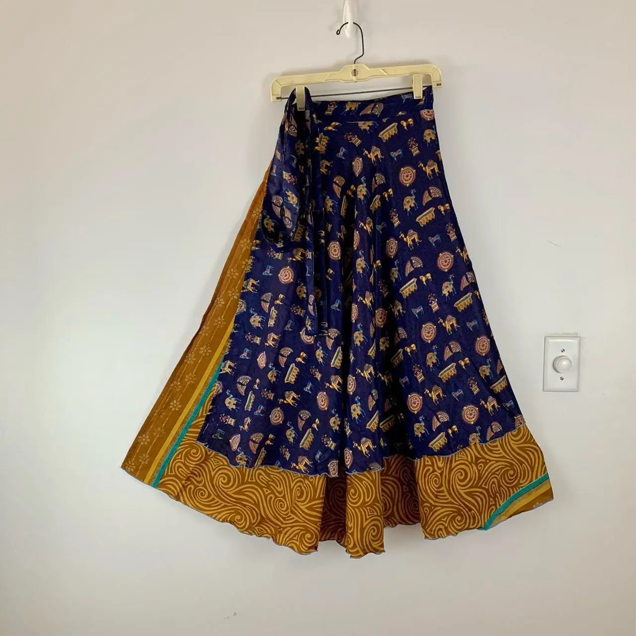 Reversible Maxi Wrap Skirt One Size
