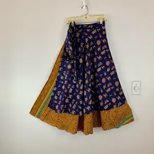 Reversible Maxi Wrap Skirt One Size