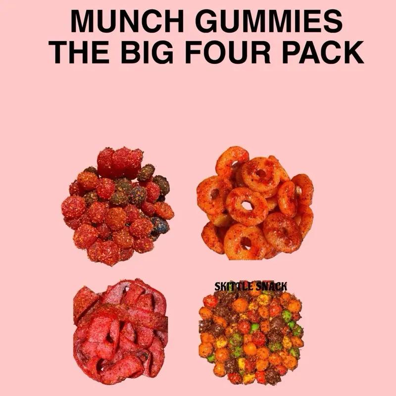 Munch Gummies ~ THE BIG FOUR PACK!! Munch Gummies ~ THE BIG FOUR PACK!!