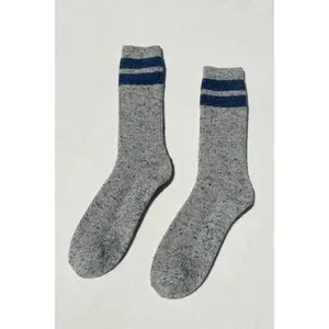 Snow Varsity Socks in Grey/Blue