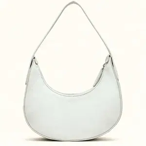 Women’s Minimalist Hobo Shoulder Bag – Soft PU Leather Underarm Purse, Casual Daily Tote
