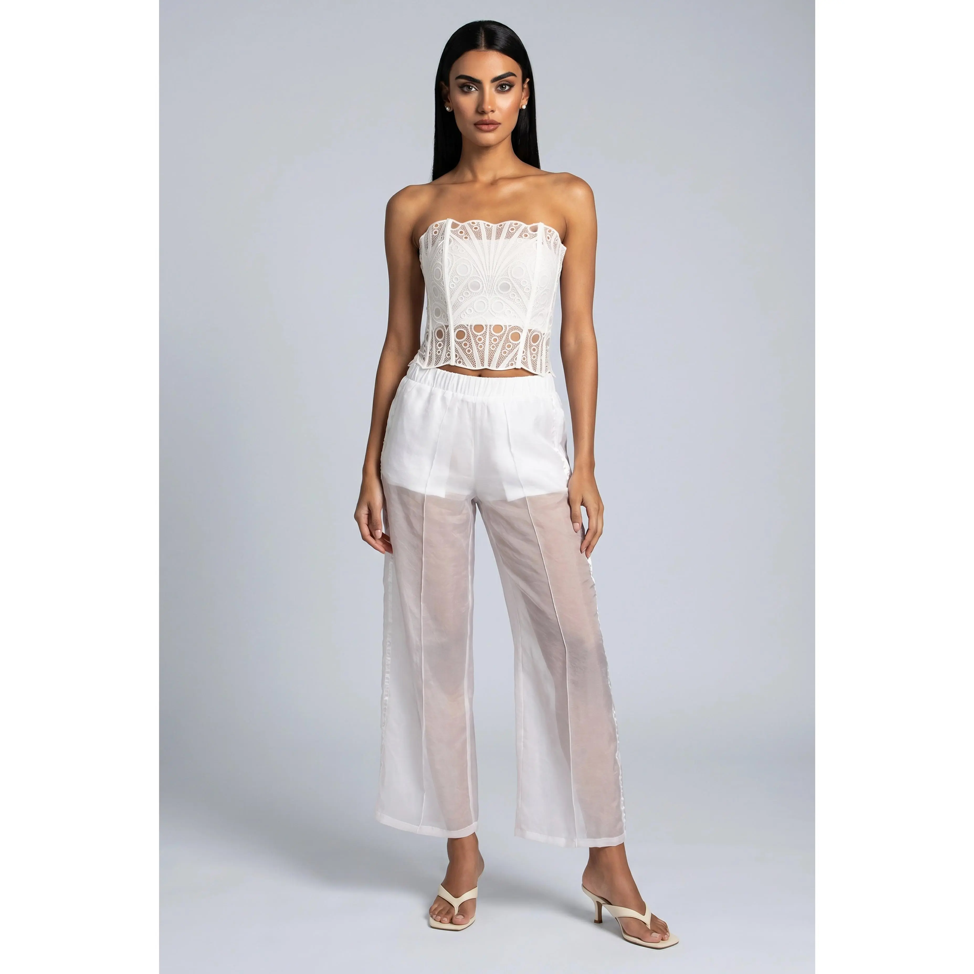 Lilly Organza Side Stripe Pants