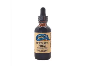 Chupp's Herb Company Fertility-Preg Alcohol-Free Herbal Supplement for Hormonal Balance and Safe Pregnancy Support