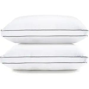 LANE LINEN Bed Pillows for Sleeping - Hotel Pillows Set, Luxury Supportive Pillows, Gusseted Firm Pillow for Side Sleepers