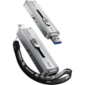 1TB External SSD, 2100MB/s TLC Reliable Transfer Portable SSD with USB 3.2 Gen2x2 + Type C, Cool USB Drive for Phone/Windows/ (SP20)