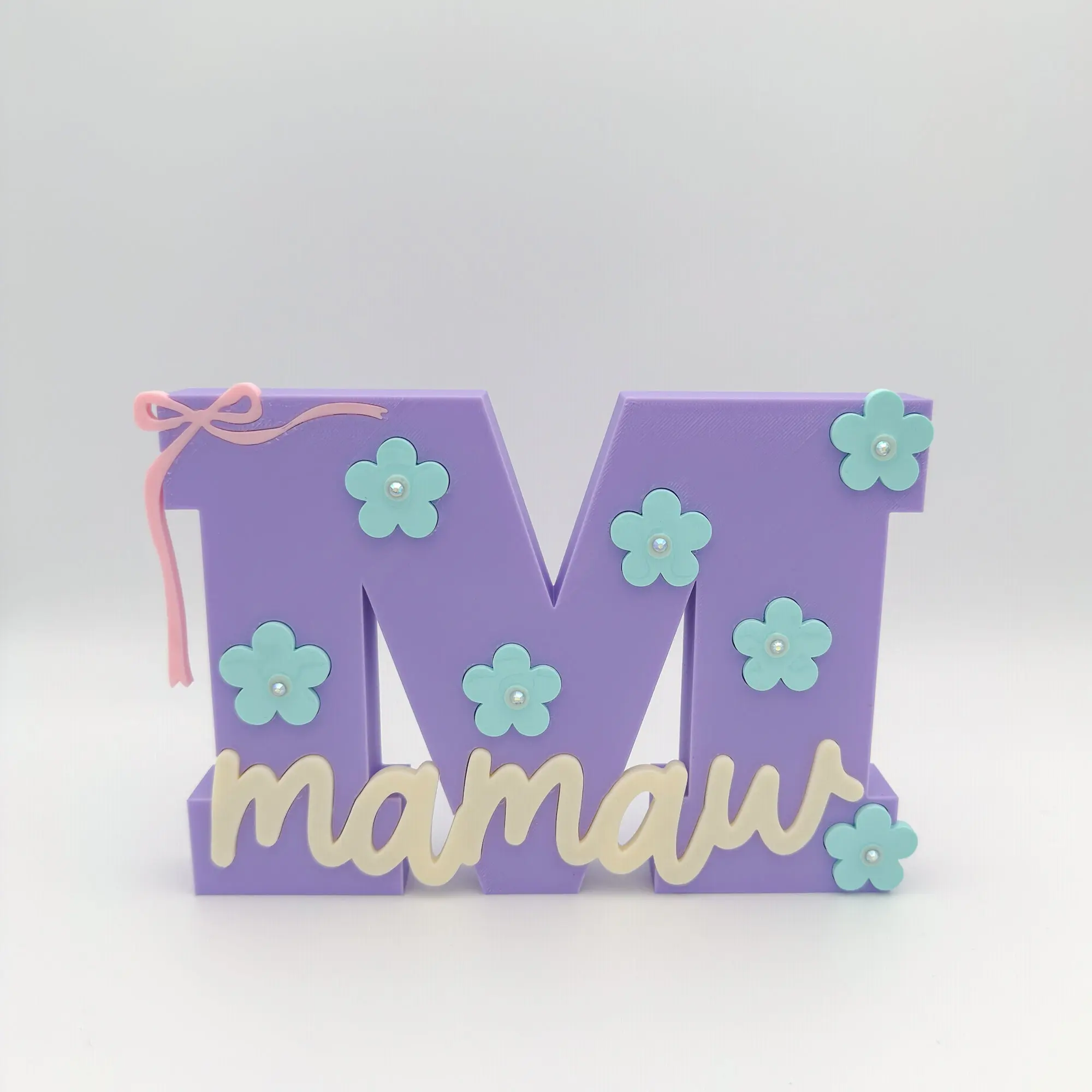 Flower | 3D Print Initial Name Sign