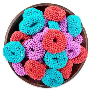 NY Spice Shop Cosmic Rings Candy Coated Gummy Rings Sweet Indulgence - Juicy Gummy Rings with Crunchy Candy Shell Perfect for Snack Time