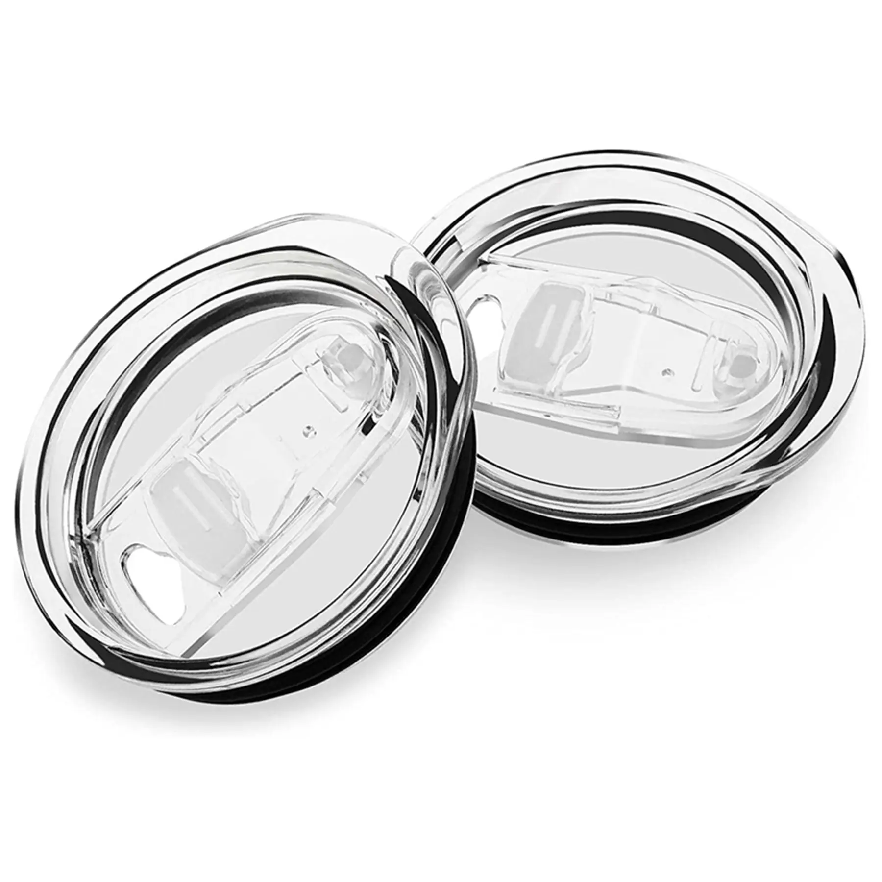2 Pack 20oz Slimming Cup Replacement Lids, Tumbler Sealed Slide Cover, sealing lids, Plastic Lids, Straight Cup Lid, Fits Inner Diameter 6.9cm, Perfect Fit Guarantee