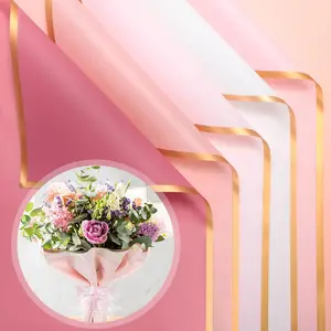 100 Sheet Flower Wrapping Paper Bouquets Floral Wrapping Paper Bulk  Korean Florist Bouquet Supplies  for Mother's Day Graduation Wedding, 22.8x22.8 Inch, 5 Colors(Elegant Colors)