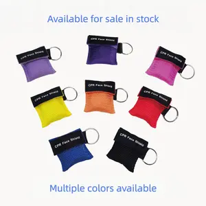 Cpr Emergency Mask Single Valve Resuscitation Face Shield, Disposable Artificial Breathing Membrane, First Aid Respirator