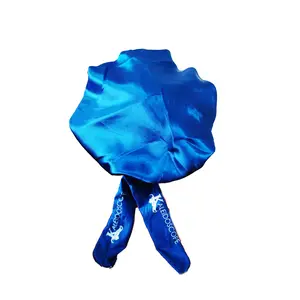 Kaleidoscope Blue Satin Bonnet - Small