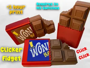 Chocolate Clicker Fidget – Satisfying Stress Relief Toy