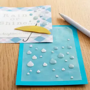 Raindrop Sticker Set for Scrapbooking and Crafts, 48pc