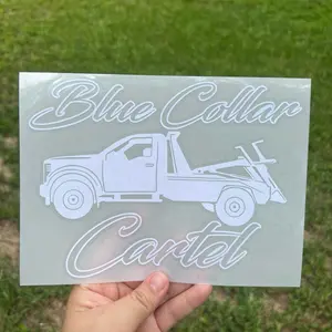 Wheel lift Blue Collar Cartel Decals! Multiple colors and sizes!