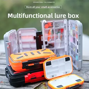 Fishing Accessories Box Storage Tool Box Fishing Tackle Soft Bait Hook Storage Box Fishing Tackle Accessories Box Lead and Leather Box stuff
