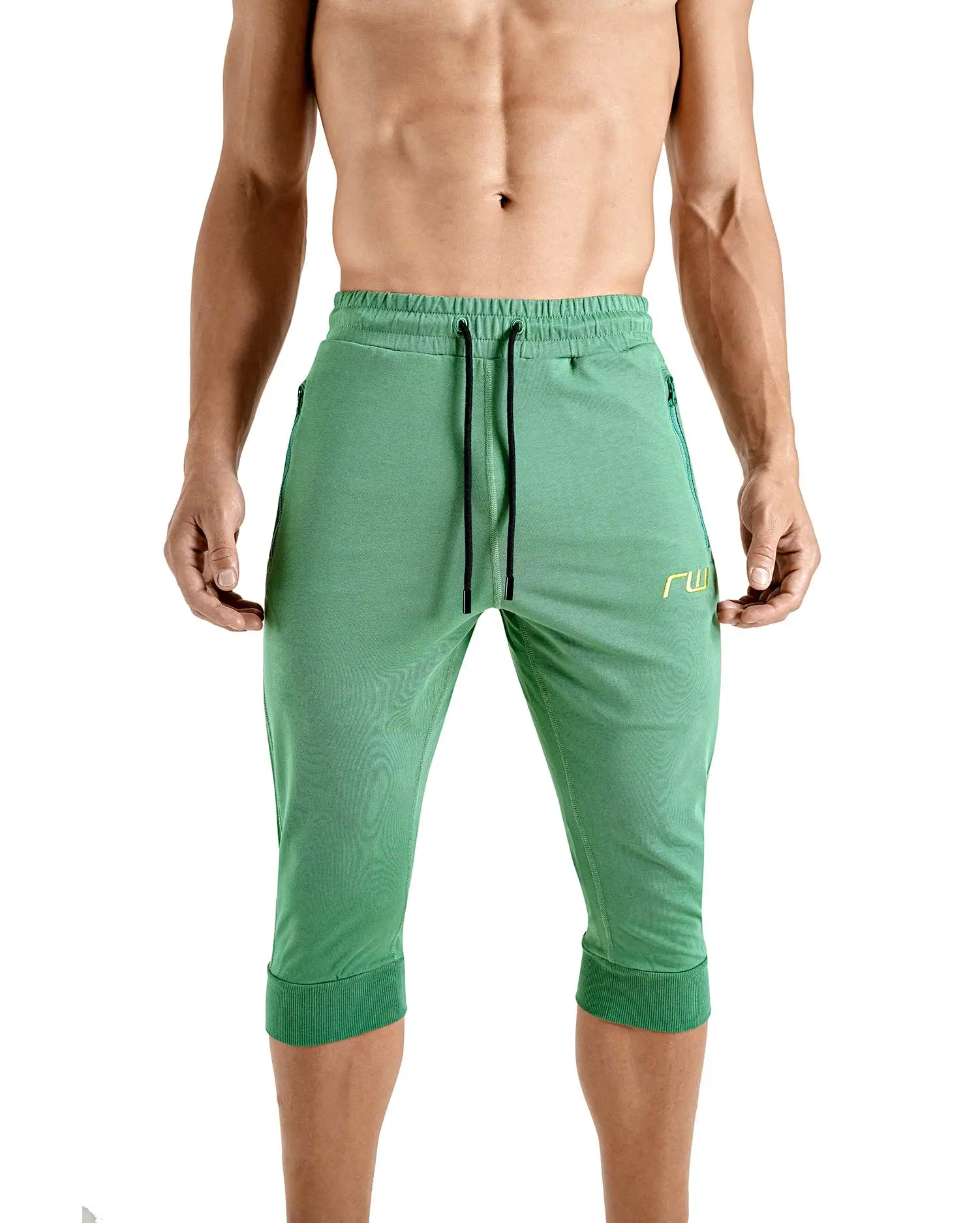 Rounderbum 3/4 Leg Joggers Sportwear 365 Green