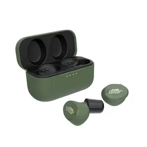 ISOtunes Sport INSTINCT Tactical Sound Control Earbuds - 16 Hours Battery Life, IP67 Waterproof, Dust-Resistant, Non-Bluetooth, with Foam & Silicone Eartips, USB-C Cable, Charging Case
