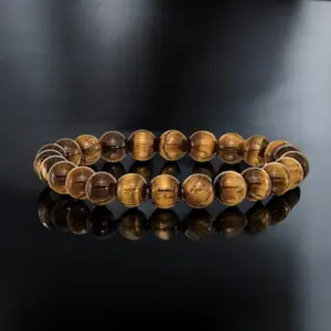 Golden Aura - Men's Beaded Bracelet