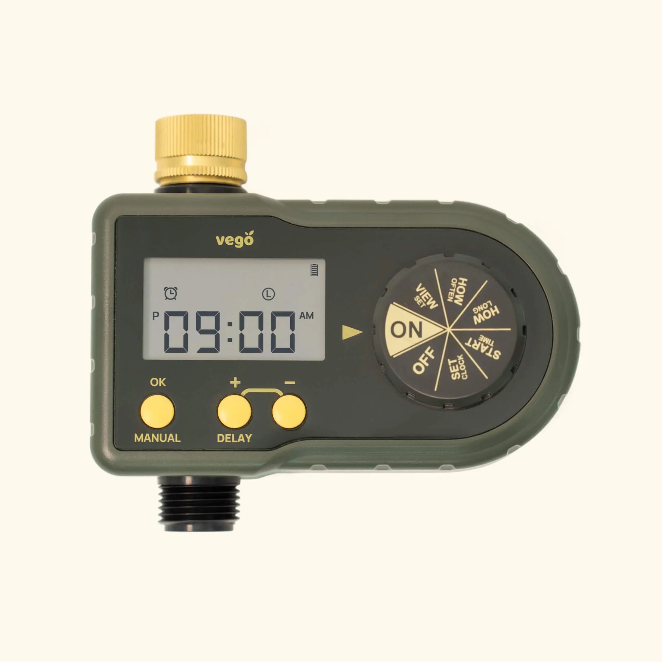 Vego Garden Digital Water Timer -1 Zone Automatic Watering Devices with Adjustable System & Clear LCD Screen for Easy Scheduling Vego Garden Digital Water Timer -1 Zone Automatic Watering Devices with Adjustable System & Clear LCD Screen for Easy Scheduling