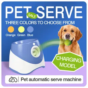 Automatic Dog Ball Launcher, 10-30 ft3 Shot Away Dog Ball Thrower, Dog Ball Retriever, with 3 2-inch nets, suitable for indoor/outdoor throwing games