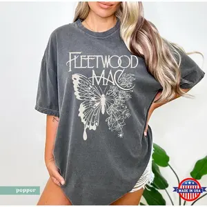 [ SALE UP TO 50% ] Comfort Colors Fleetwood Mac T-Shirt, Music Graphic Tee, Vintage Style Band Shirts, Womenswear