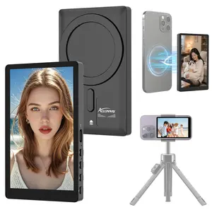 Magnetic Phone Vlog Selfie Monitor Screen iphone,TikTok Vlog Essential!1080P Wireless Recoeding,Using Phone Rear Camera for Selfie Vlog Live Stream TikTok,Synchronized audio and video transmissionCompatible with iPhone and Android