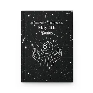 Taurus Journey Journal - Astrological Notebook for May 4th Birthdays, Star Sign Gift, Celestial Diary, Astrology Gift, Personalized Journal