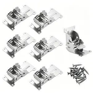 heavy duty folding bracket,0-90-180 Degree Lock Extension Support,Self-Lock Hinge with Screws,for Folding Table Legs, Table Legs, Folding Workbench
