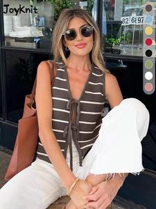 women's striped v neck tank top, casual fitted sleeveless top for summer, fashion women's clothes for daily wear, boho chic sleeveless top