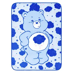 Care Bears Grumpy Bear Fleece Throw Blanket | 45 x 60 Inches