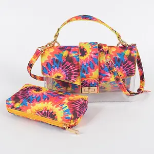 Tie Die Print Clear Bag