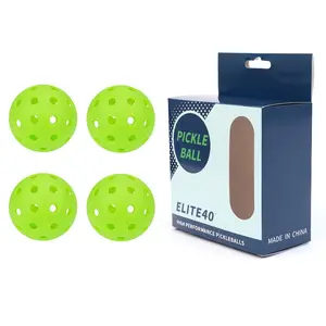 40 Hole Pick Ball Beginner Children Adult 74mm Color Box Hole Ball PE Elastic Weiffle Ball pickleball
