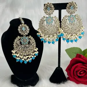 Beautiful Earrings And Tikka Set