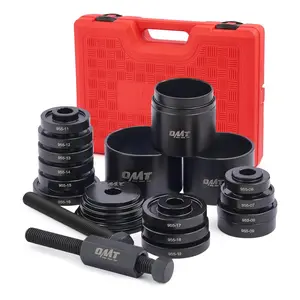 Orion Motor Tech 24pc Wheel Bearing Press Kit, Front Wheel Drive Bearing Removal & Installation Tool Set, Bearing Puller Installer Remover with Sliding Screws & Bushings for Cars & Light Trucks-Steering Replacement Black, fathersdaygift