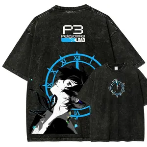 Persona 3 Reload Washed Tshirt personality Clothes Suitable for all seasons Plus Size Unisex Streetwear high quality hot product