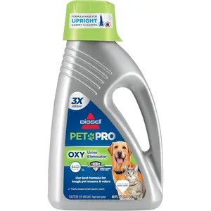 Bissell Professional Pet Carpet Cleaner Shampoo, 48 Ounce, Silver
