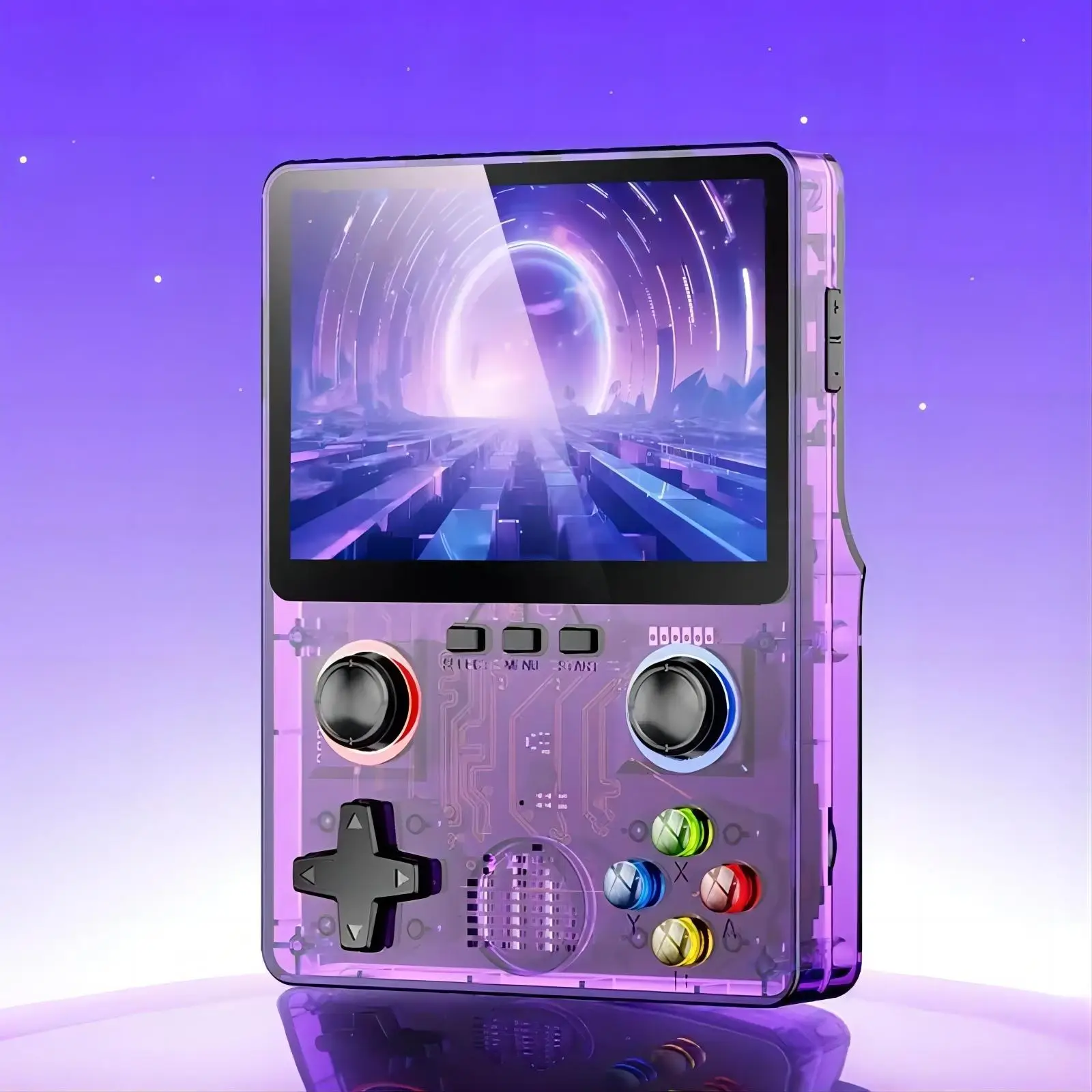 Portable Game Console with Built-in Games, 3.5 Inch IPS Color Screen Handheld Game Console, Portable Rechargeable Game Console for Home & Travel, Gami