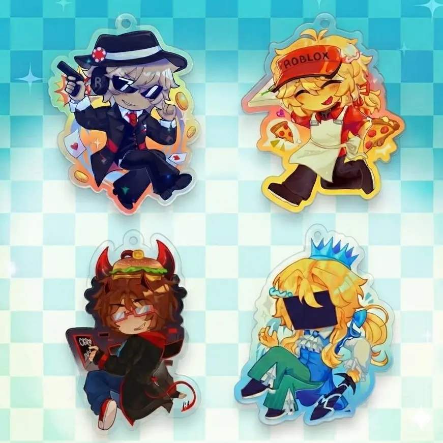 Forsaken Keychain - 007n7, Chance, Elliot, iTrapped Acrylic Keychains - Kawaii, Cute Keyring Accessory, Fun Charm For Backpack Or Purse | High Quality and Customer Favorite Items