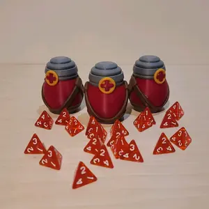 Potion of Healing - 3D Printed Dice Holder - Dice Trinket - Potion Tracker and Potion of Healing Roller