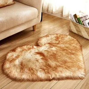 Heart Shaped Furry Mat