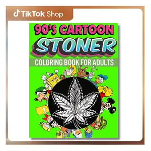 90s Stoner Coloring Book: 45+ Trippy Psychedelic Stoner 420 Coloring Pages For Adults With Many Favorite Characters For Stress Relief And Relaxation (German Edition) --  Tamela Gant - Paperback outdoorfun