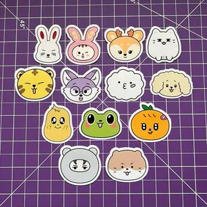Kpop Heads Sticker Packs - Glossy and Holographic Versions