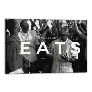 Paid in Full Everybody Eats Printed Poster Home Office Decoration Canvas Decorative Paper Wall Picture Modern Home Decoration Bathroom art painting