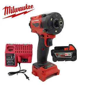 Milwaukee M18 18V Brushless Heavy Duty Compact Drill/Driver - 6.0Ah Lithium-Ion 18v Battery, Charger, 300n.m Heavy-Duty Screw Driving, Advanced Motor Technology, Extended Runtime for Contractors, Commercial Installations