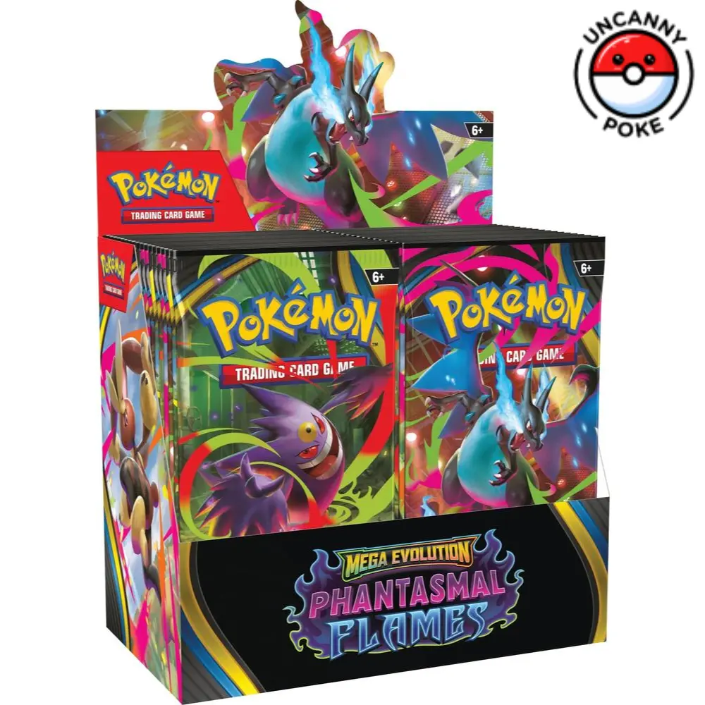 Phantasmal Flames Booster Box - Charizard - ME02 - Mega Evolutions, Pokemon