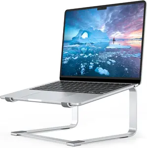 Laptop Stand for Desk, Metal Computer Riser Silver